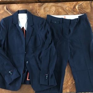 Brooks Brothers Red Fleece Navy Pant Suit